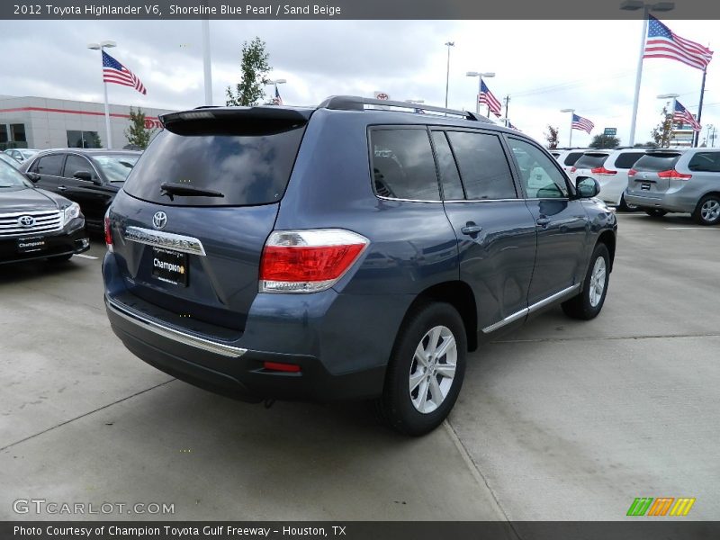 Shoreline Blue Pearl / Sand Beige 2012 Toyota Highlander V6