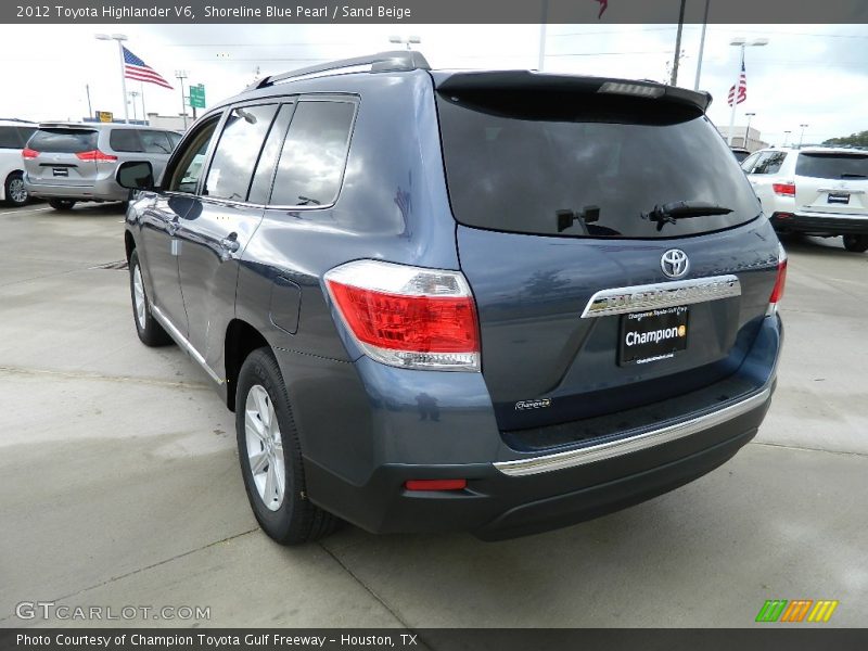 Shoreline Blue Pearl / Sand Beige 2012 Toyota Highlander V6