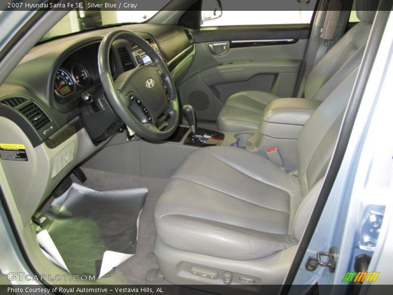 Silver Blue / Gray 2007 Hyundai Santa Fe SE