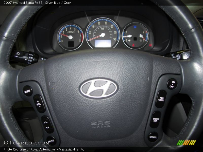 Silver Blue / Gray 2007 Hyundai Santa Fe SE