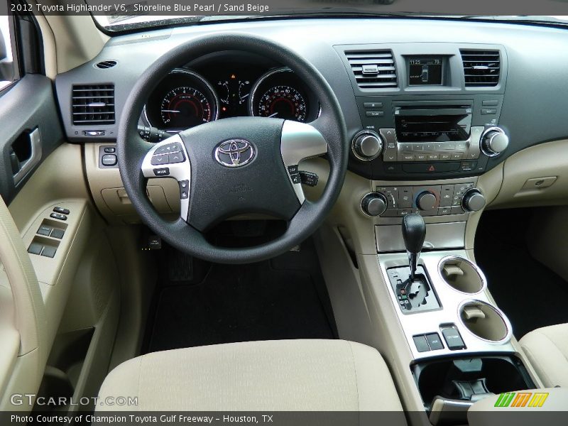 Shoreline Blue Pearl / Sand Beige 2012 Toyota Highlander V6