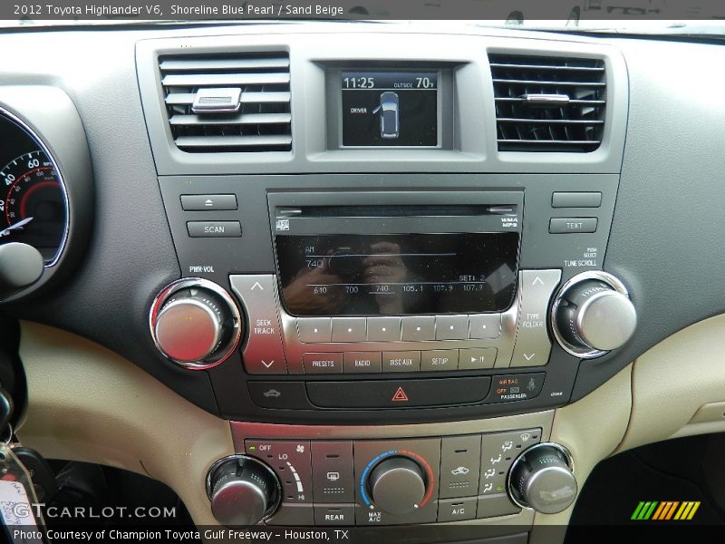 Shoreline Blue Pearl / Sand Beige 2012 Toyota Highlander V6