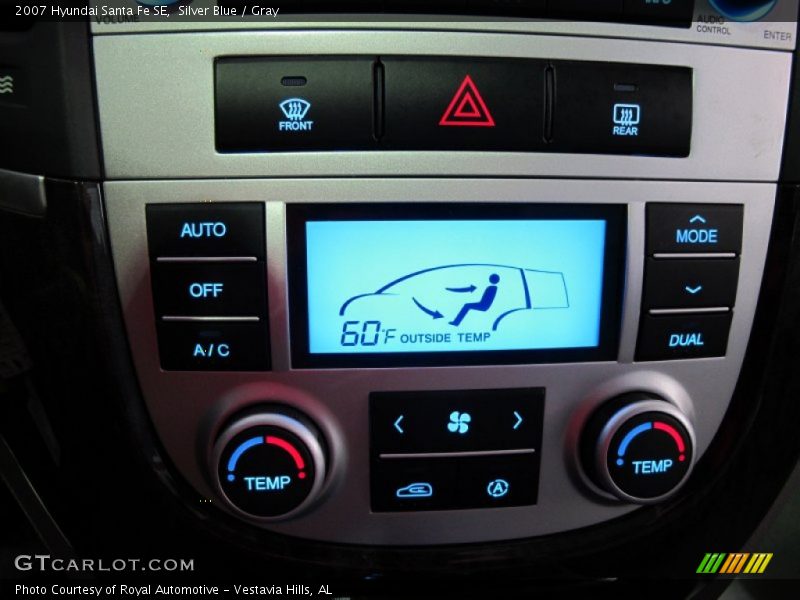 Silver Blue / Gray 2007 Hyundai Santa Fe SE