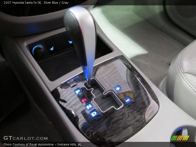 Silver Blue / Gray 2007 Hyundai Santa Fe SE