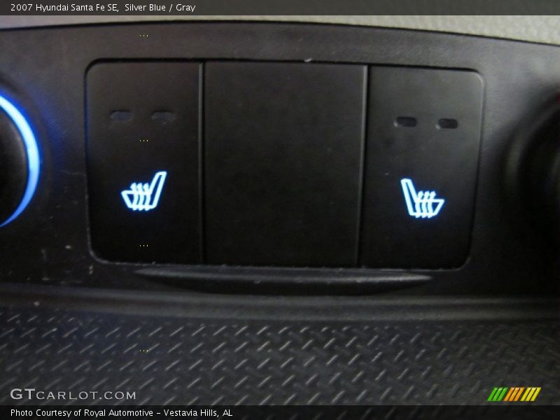 Silver Blue / Gray 2007 Hyundai Santa Fe SE
