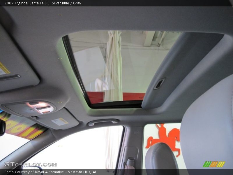Silver Blue / Gray 2007 Hyundai Santa Fe SE