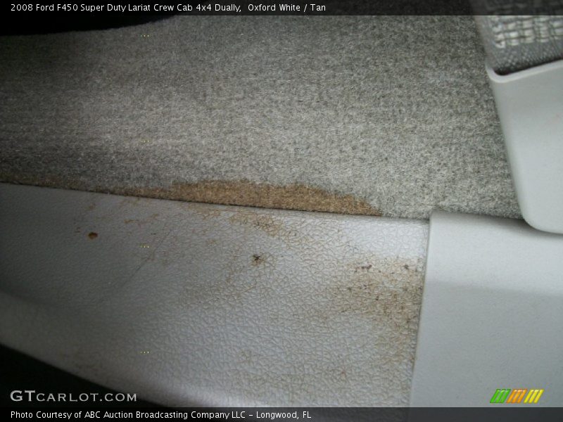 Oxford White / Tan 2008 Ford F450 Super Duty Lariat Crew Cab 4x4 Dually