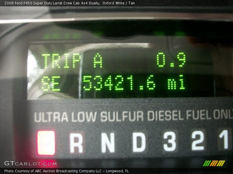 Oxford White / Tan 2008 Ford F450 Super Duty Lariat Crew Cab 4x4 Dually