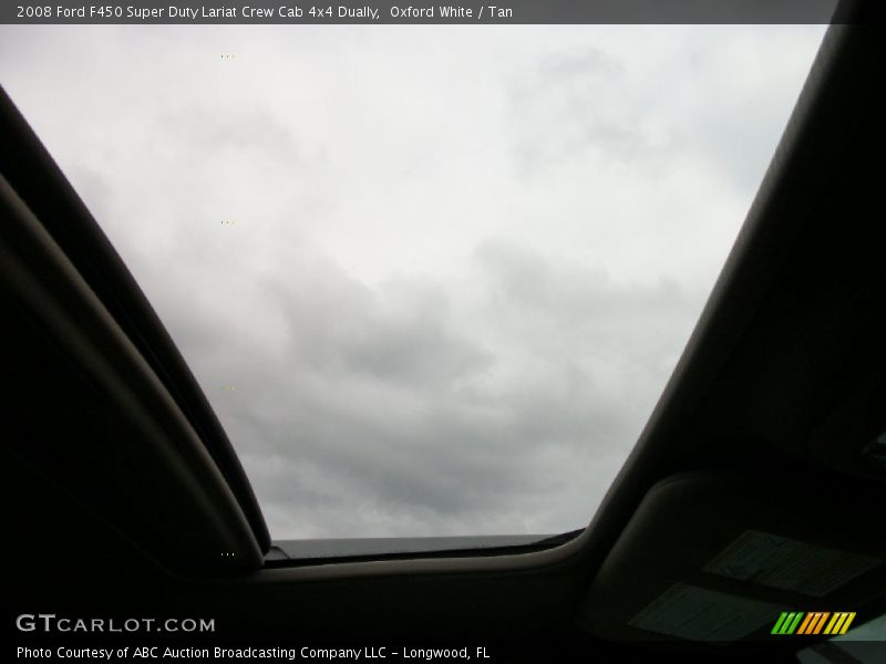 Oxford White / Tan 2008 Ford F450 Super Duty Lariat Crew Cab 4x4 Dually