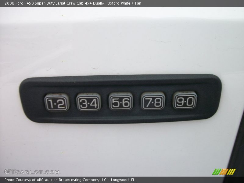 Oxford White / Tan 2008 Ford F450 Super Duty Lariat Crew Cab 4x4 Dually
