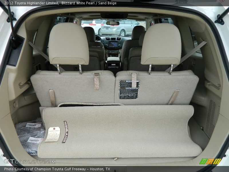 Blizzard White Pearl / Sand Beige 2012 Toyota Highlander Limited
