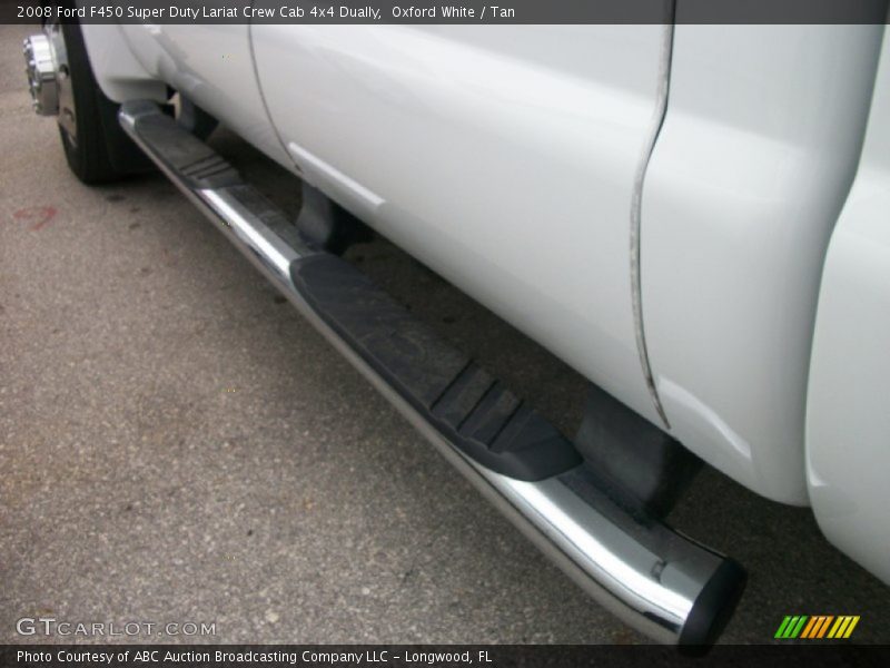 Oxford White / Tan 2008 Ford F450 Super Duty Lariat Crew Cab 4x4 Dually