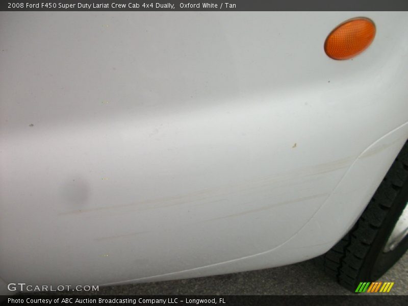 Oxford White / Tan 2008 Ford F450 Super Duty Lariat Crew Cab 4x4 Dually