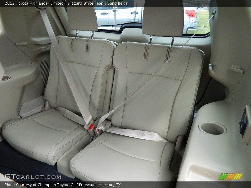 Blizzard White Pearl / Sand Beige 2012 Toyota Highlander Limited