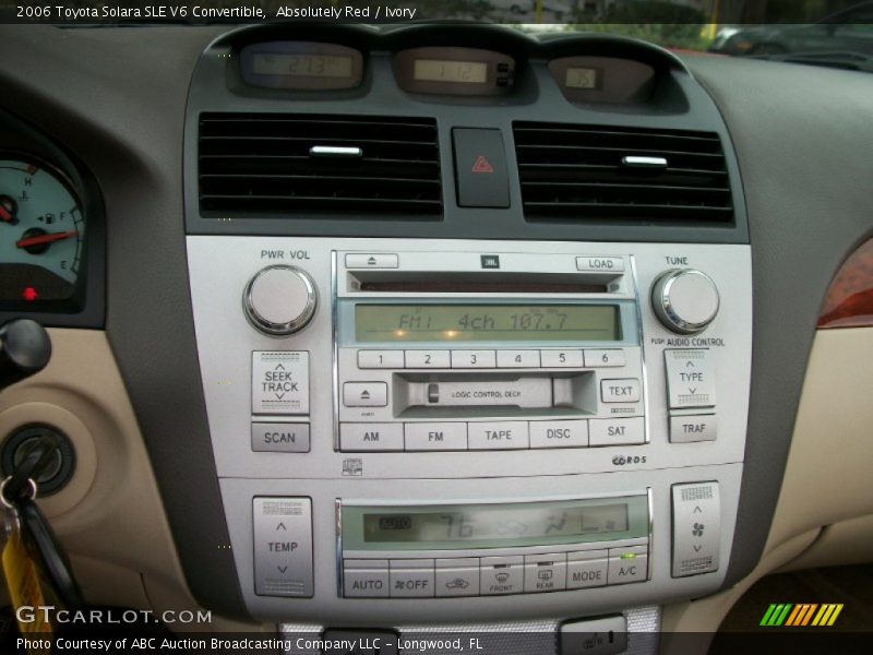 Absolutely Red / Ivory 2006 Toyota Solara SLE V6 Convertible
