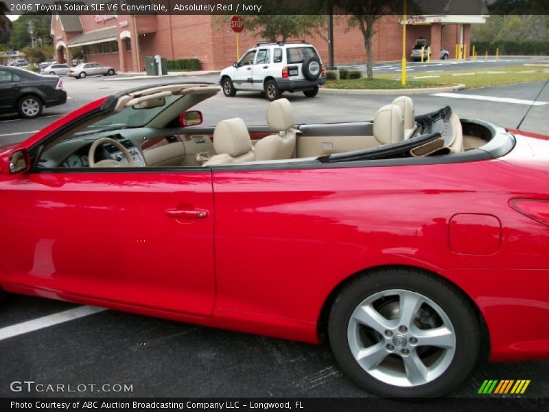 Absolutely Red / Ivory 2006 Toyota Solara SLE V6 Convertible