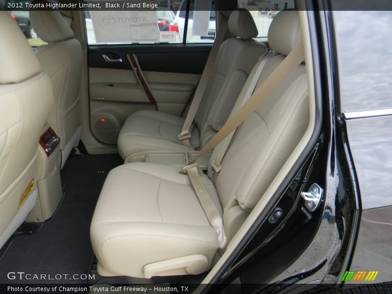 Black / Sand Beige 2012 Toyota Highlander Limited