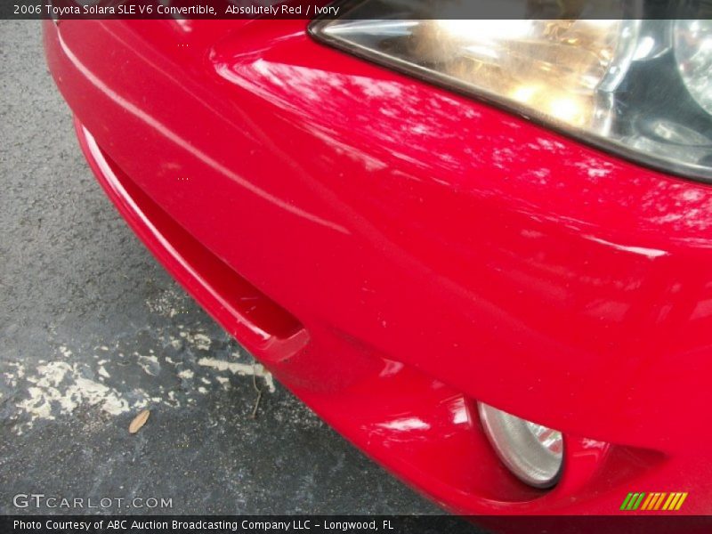Absolutely Red / Ivory 2006 Toyota Solara SLE V6 Convertible