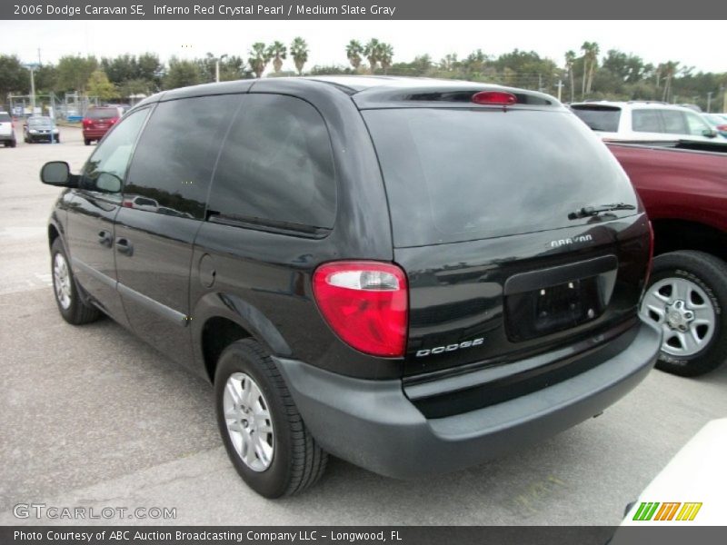 Inferno Red Crystal Pearl / Medium Slate Gray 2006 Dodge Caravan SE