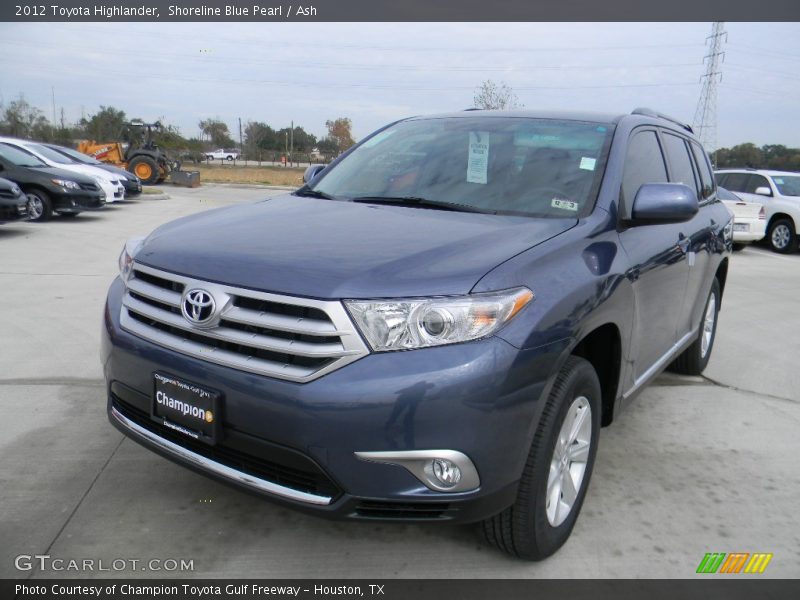 Shoreline Blue Pearl / Ash 2012 Toyota Highlander