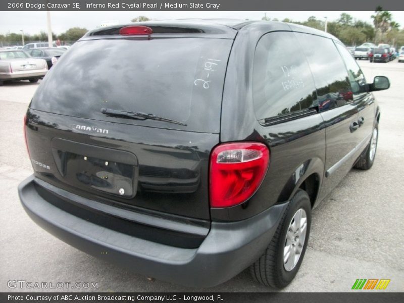 Inferno Red Crystal Pearl / Medium Slate Gray 2006 Dodge Caravan SE