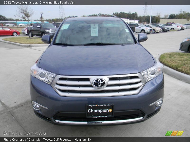 Shoreline Blue Pearl / Ash 2012 Toyota Highlander