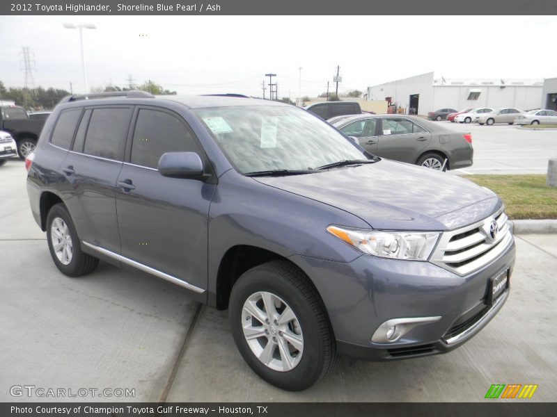 Shoreline Blue Pearl / Ash 2012 Toyota Highlander