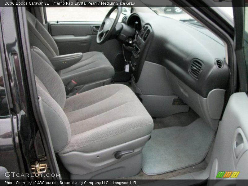 Inferno Red Crystal Pearl / Medium Slate Gray 2006 Dodge Caravan SE