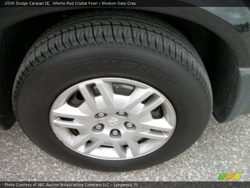 Inferno Red Crystal Pearl / Medium Slate Gray 2006 Dodge Caravan SE