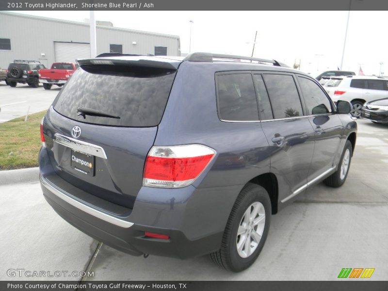 Shoreline Blue Pearl / Ash 2012 Toyota Highlander