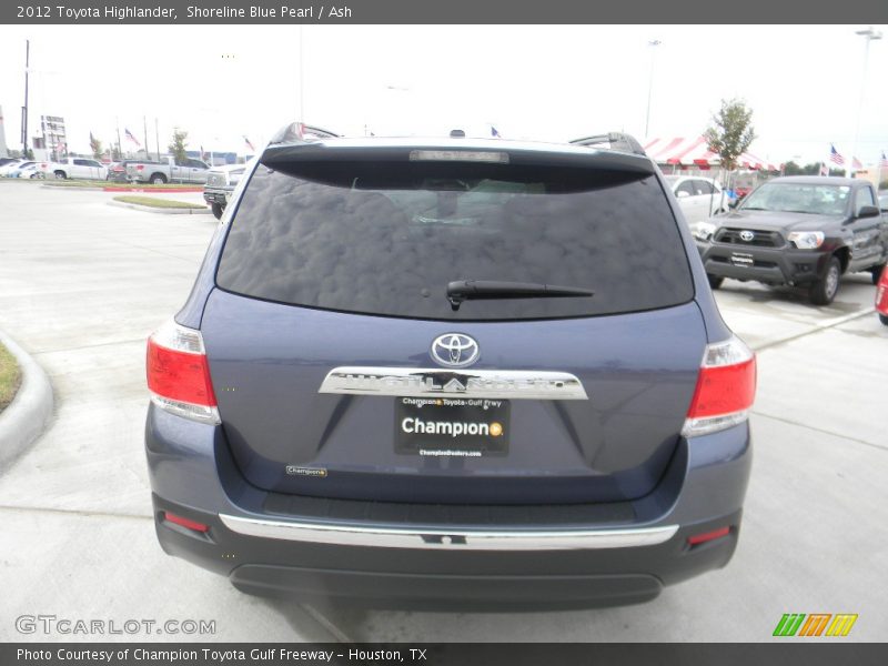 Shoreline Blue Pearl / Ash 2012 Toyota Highlander