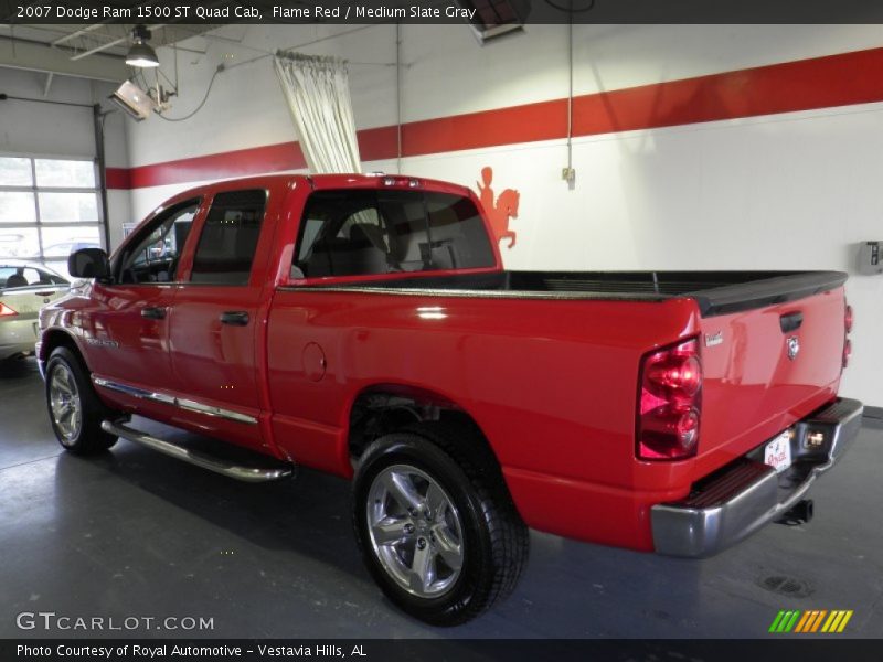 Flame Red / Medium Slate Gray 2007 Dodge Ram 1500 ST Quad Cab