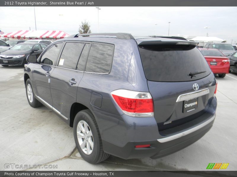 Shoreline Blue Pearl / Ash 2012 Toyota Highlander