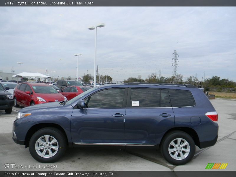 Shoreline Blue Pearl / Ash 2012 Toyota Highlander
