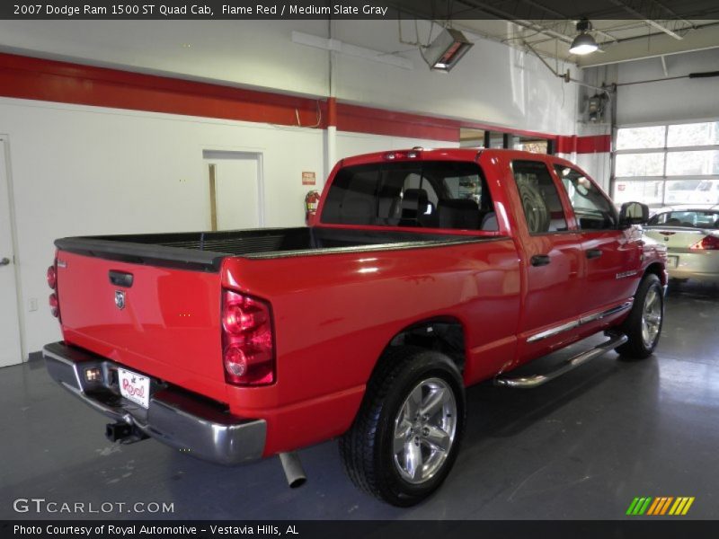 Flame Red / Medium Slate Gray 2007 Dodge Ram 1500 ST Quad Cab