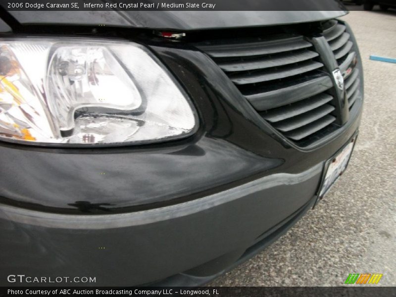 Inferno Red Crystal Pearl / Medium Slate Gray 2006 Dodge Caravan SE