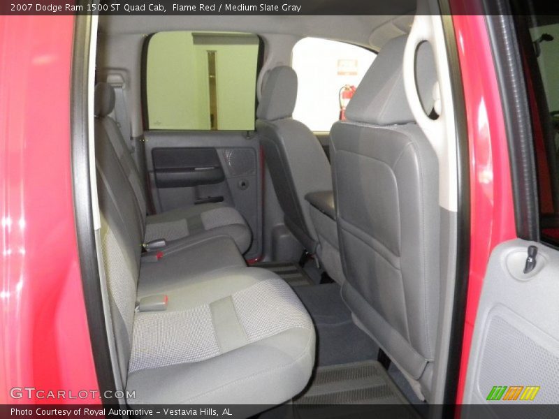 Flame Red / Medium Slate Gray 2007 Dodge Ram 1500 ST Quad Cab