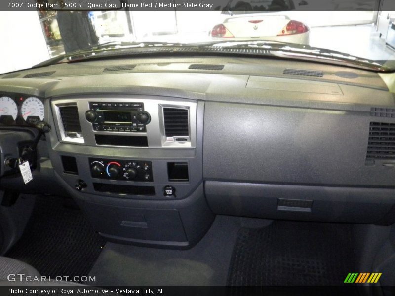 Flame Red / Medium Slate Gray 2007 Dodge Ram 1500 ST Quad Cab
