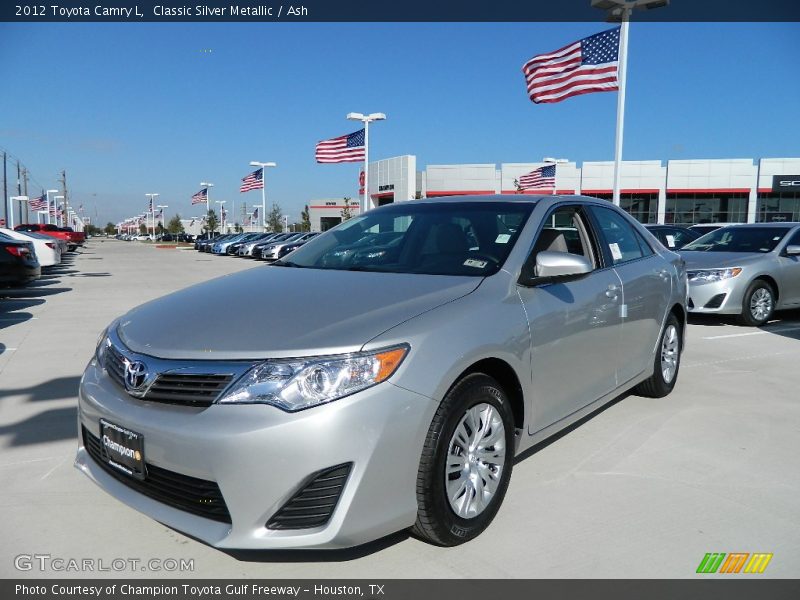 Classic Silver Metallic / Ash 2012 Toyota Camry L