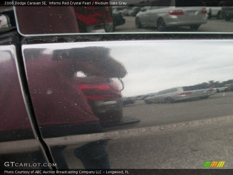 Inferno Red Crystal Pearl / Medium Slate Gray 2006 Dodge Caravan SE