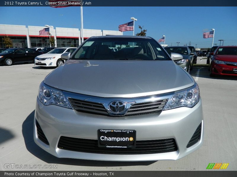 Classic Silver Metallic / Ash 2012 Toyota Camry L