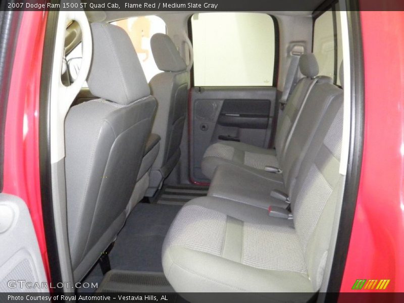 Flame Red / Medium Slate Gray 2007 Dodge Ram 1500 ST Quad Cab