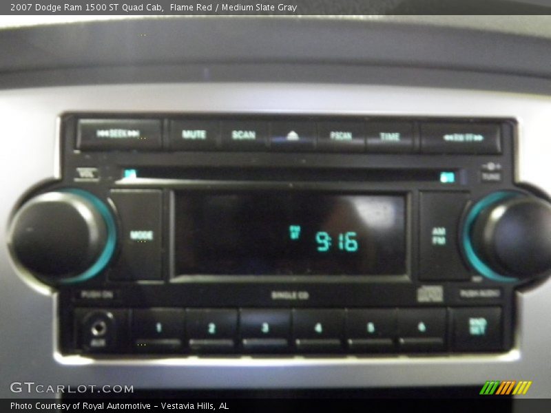 Flame Red / Medium Slate Gray 2007 Dodge Ram 1500 ST Quad Cab