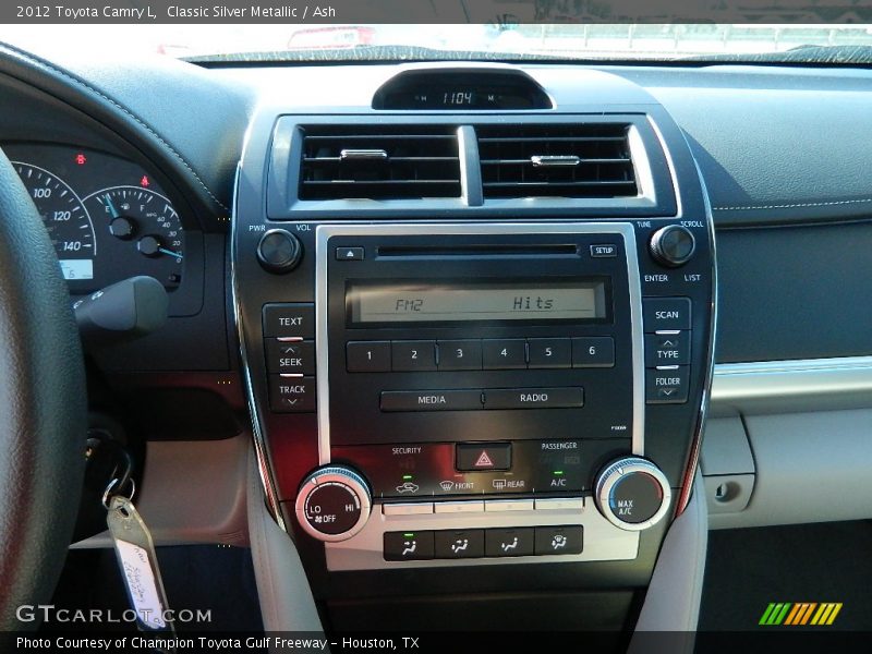 Classic Silver Metallic / Ash 2012 Toyota Camry L