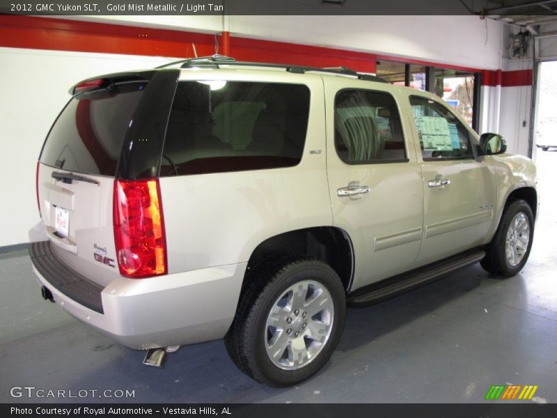 Gold Mist Metallic / Light Tan 2012 GMC Yukon SLT