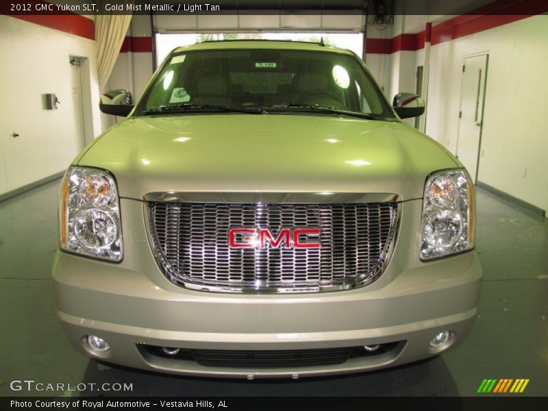 Gold Mist Metallic / Light Tan 2012 GMC Yukon SLT