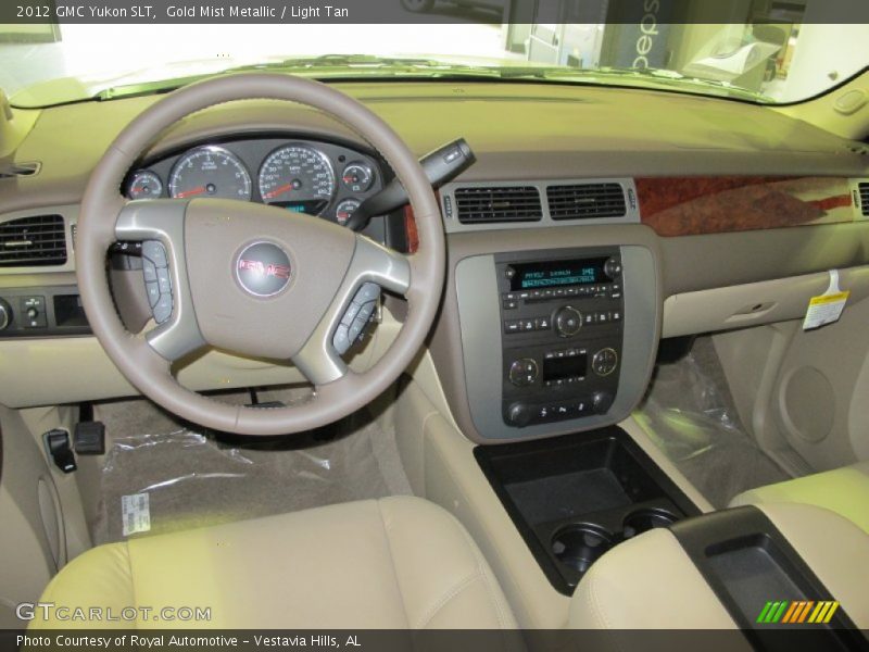 Gold Mist Metallic / Light Tan 2012 GMC Yukon SLT