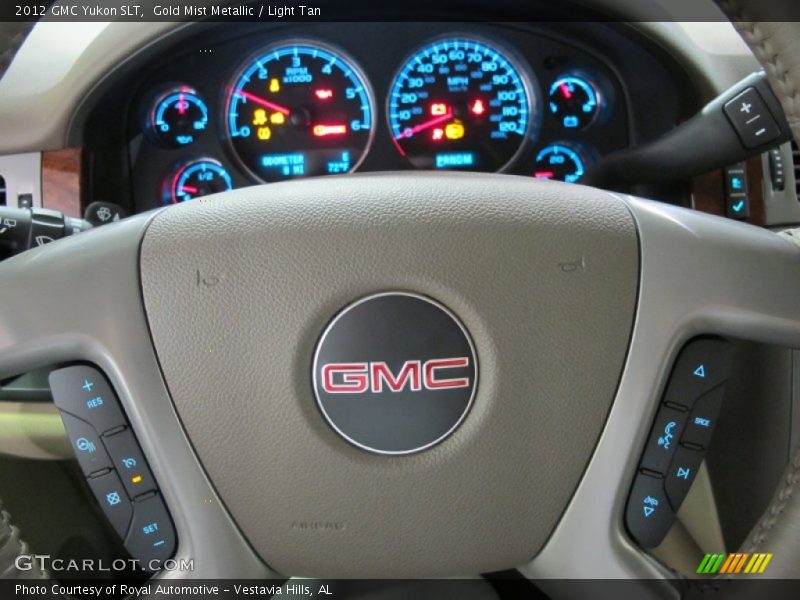 Gold Mist Metallic / Light Tan 2012 GMC Yukon SLT