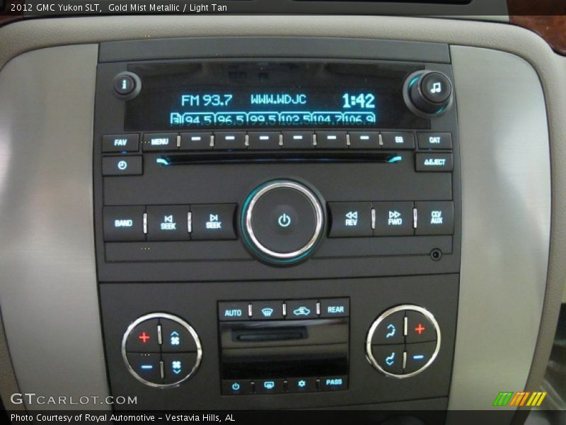 Gold Mist Metallic / Light Tan 2012 GMC Yukon SLT