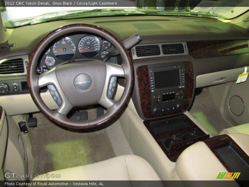 Onyx Black / Cocoa/Light Cashmere 2012 GMC Yukon Denali